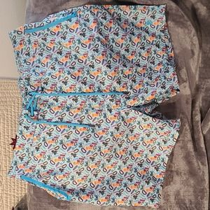 Beach Bros Hawaiian theme swim trunks- men xxl